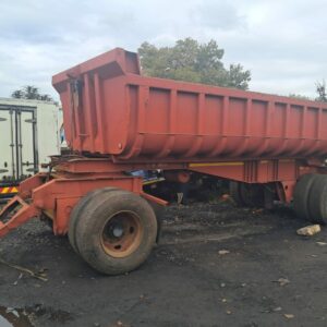 Drawbar tipper trailer