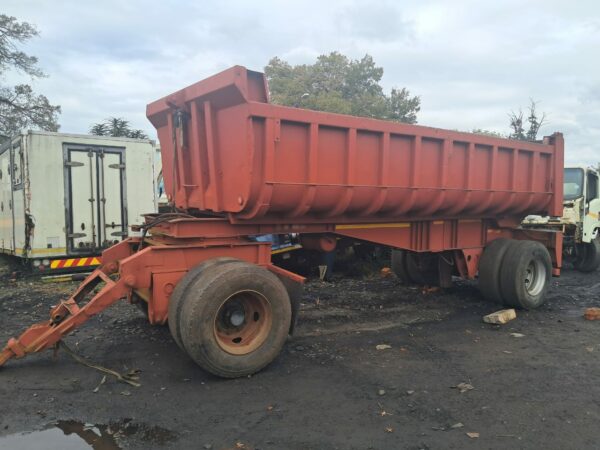 Drawbar tipper trailer